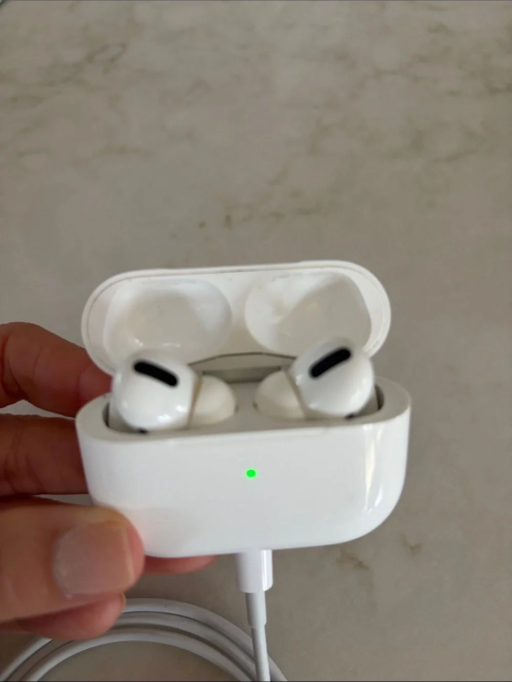 Apple White AirPods Pro Wireless Earbuds with Charging Case and USB Cable
